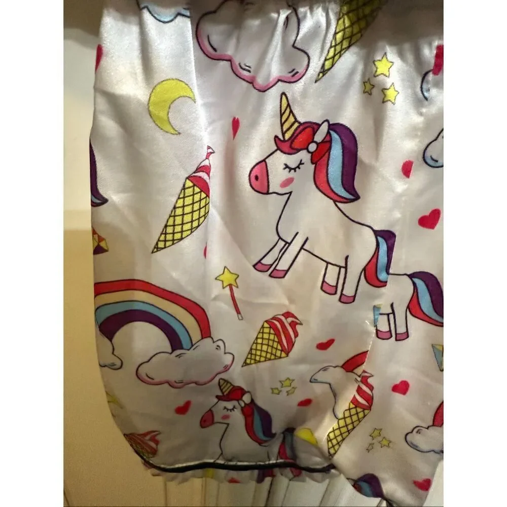 Lola + The Boys Girls Magical Unicorn Top and Shorts Set Multicolor Size 8